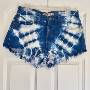 Levi's 505 Tie-Dye Cutoff Shorts